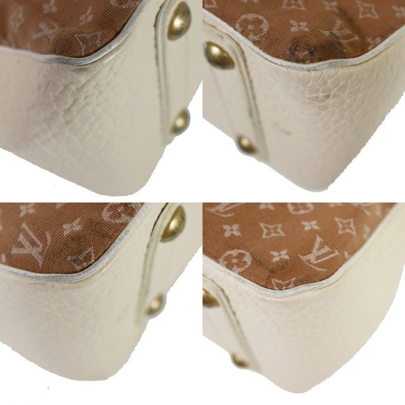 LOUIS VUITTON Trapeze PM Hand Bag Monogram Mini Lin Canvas Camel M40059 38YD108 - Picture 14 of 15